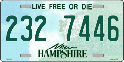 NH license plate 2327446