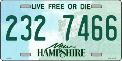 NH license plate 2327466