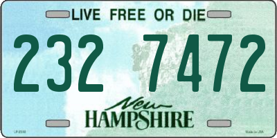 NH license plate 2327472