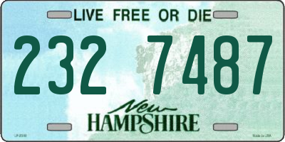 NH license plate 2327487