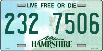 NH license plate 2327506