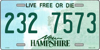 NH license plate 2327573