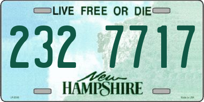 NH license plate 2327717