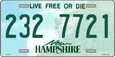 NH license plate 2327721