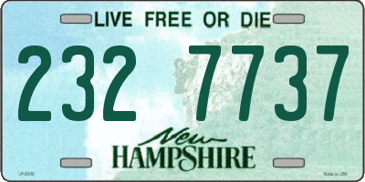 NH license plate 2327737
