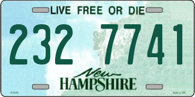 NH license plate 2327741