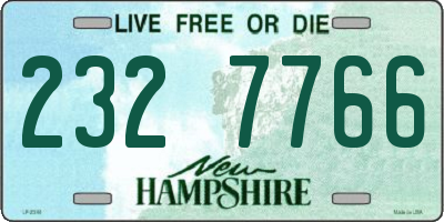 NH license plate 2327766