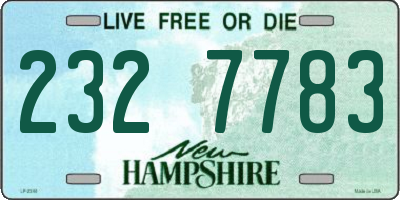 NH license plate 2327783
