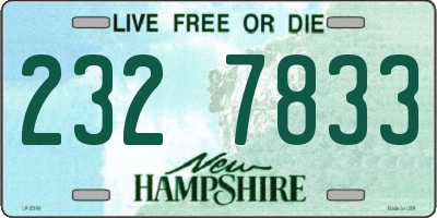 NH license plate 2327833