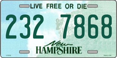 NH license plate 2327868