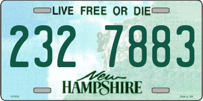 NH license plate 2327883