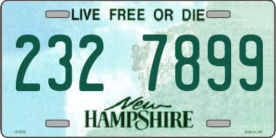 NH license plate 2327899