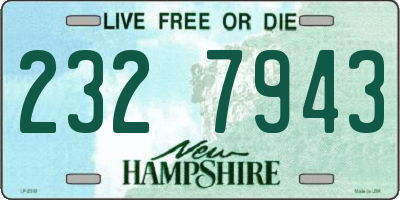 NH license plate 2327943