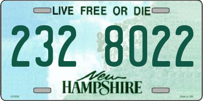 NH license plate 2328022