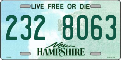 NH license plate 2328063