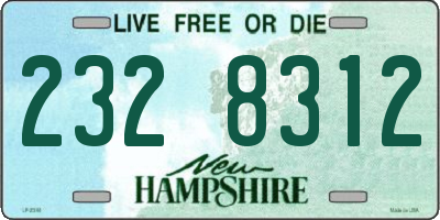 NH license plate 2328312