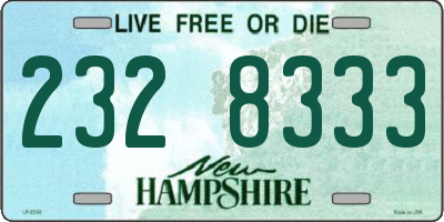 NH license plate 2328333