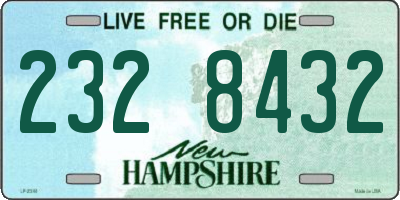 NH license plate 2328432