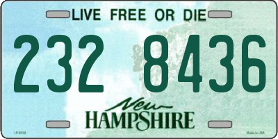 NH license plate 2328436