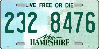 NH license plate 2328476