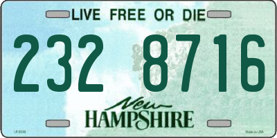 NH license plate 2328716
