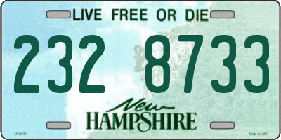 NH license plate 2328733