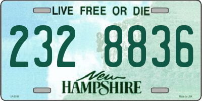 NH license plate 2328836