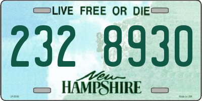 NH license plate 2328930