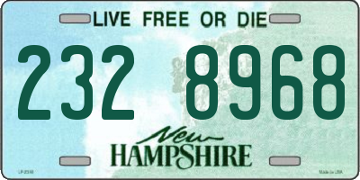 NH license plate 2328968