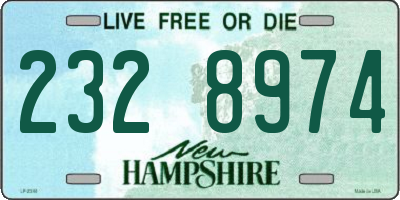 NH license plate 2328974