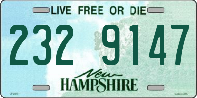 NH license plate 2329147