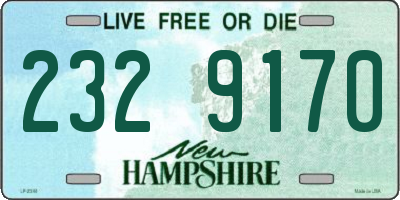 NH license plate 2329170