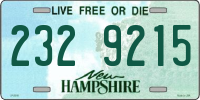 NH license plate 2329215