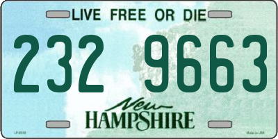 NH license plate 2329663