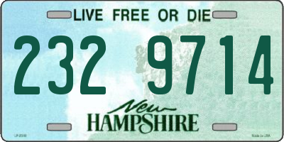 NH license plate 2329714
