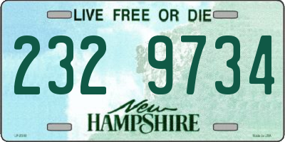 NH license plate 2329734