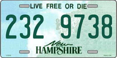 NH license plate 2329738