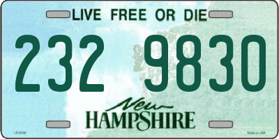 NH license plate 2329830