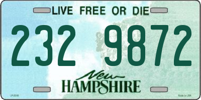 NH license plate 2329872