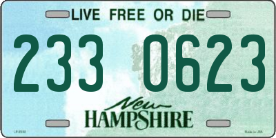 NH license plate 2330623