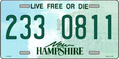 NH license plate 2330811