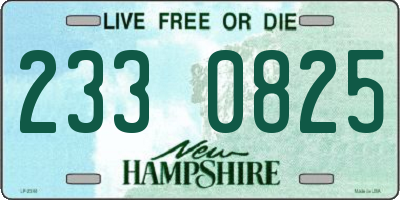 NH license plate 2330825