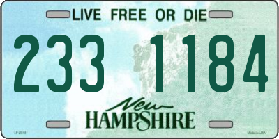 NH license plate 2331184