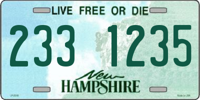 NH license plate 2331235