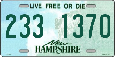 NH license plate 2331370