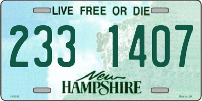 NH license plate 2331407