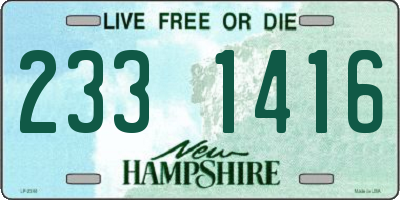NH license plate 2331416
