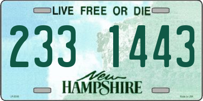 NH license plate 2331443