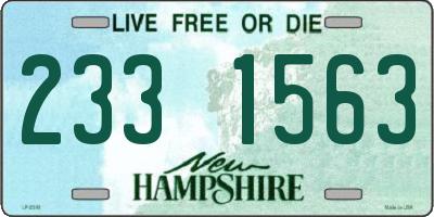 NH license plate 2331563