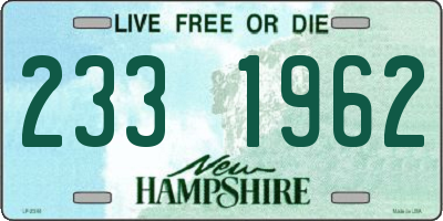 NH license plate 2331962